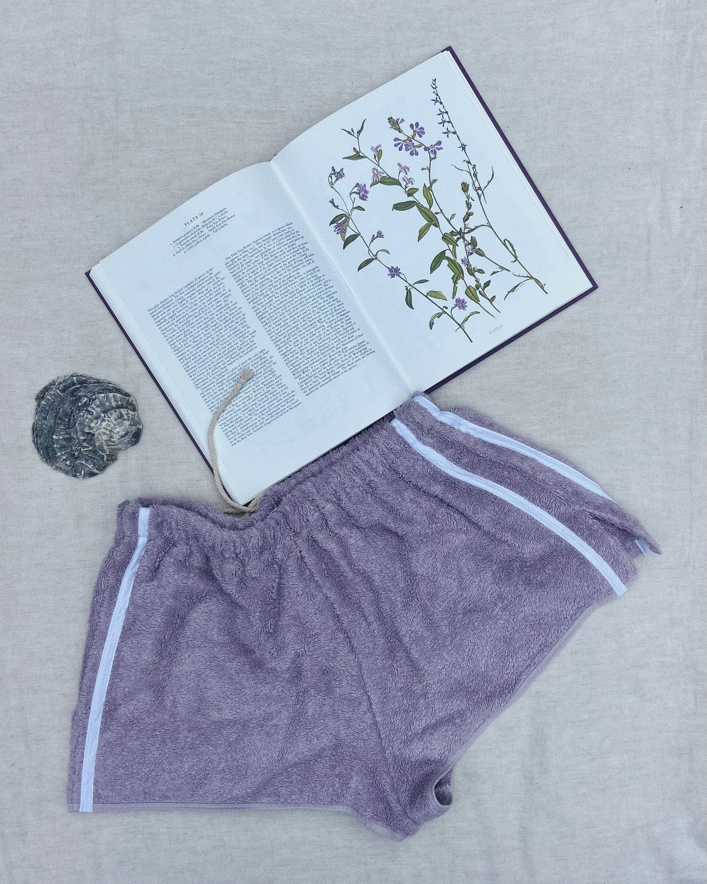 Towelling Shorts - lavender