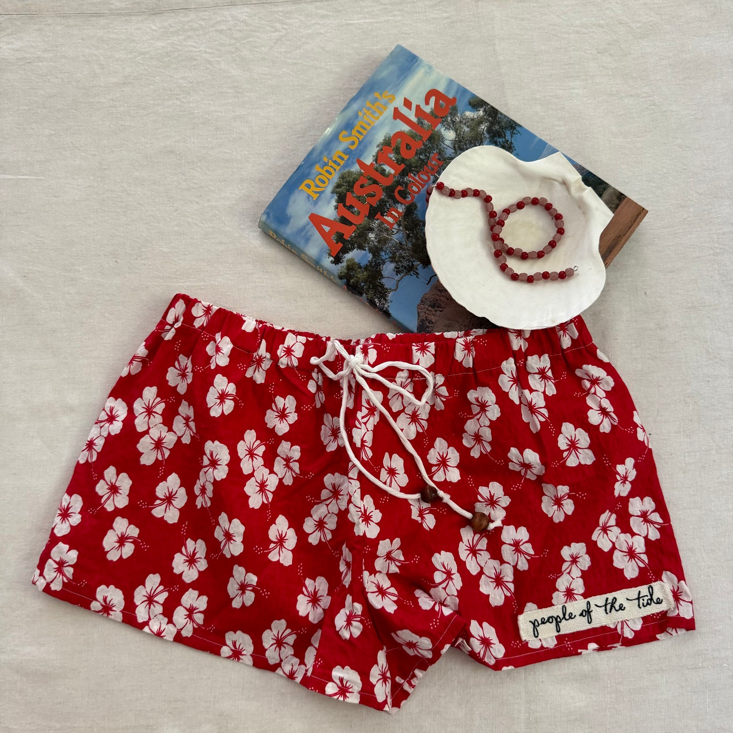 Cotton shorts - hibiscus