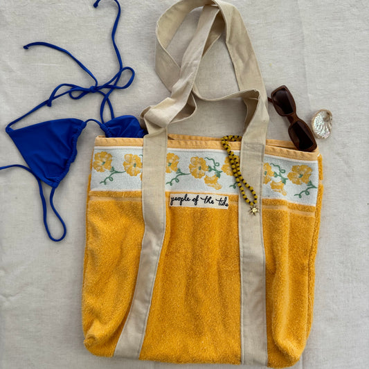 Towelling Tote - buttercup