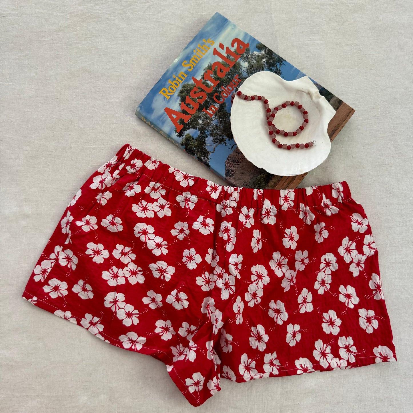 Cotton shorts - hibiscus