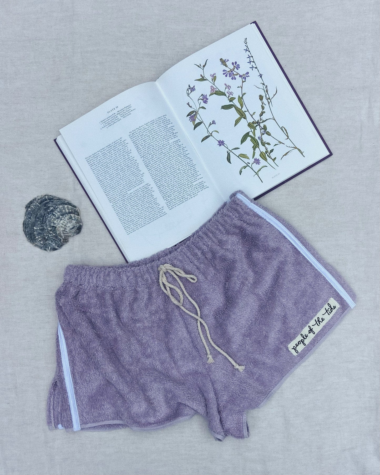 Towelling Shorts - lavender