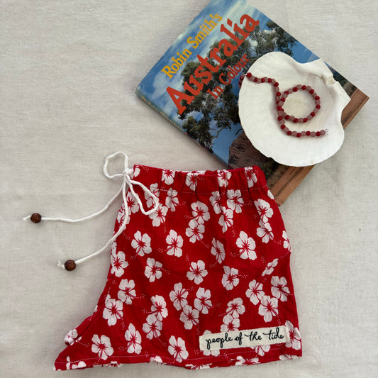 Cotton shorts - hibiscus